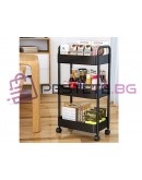 Етажерка за кухня и баня на колелца 3 нива